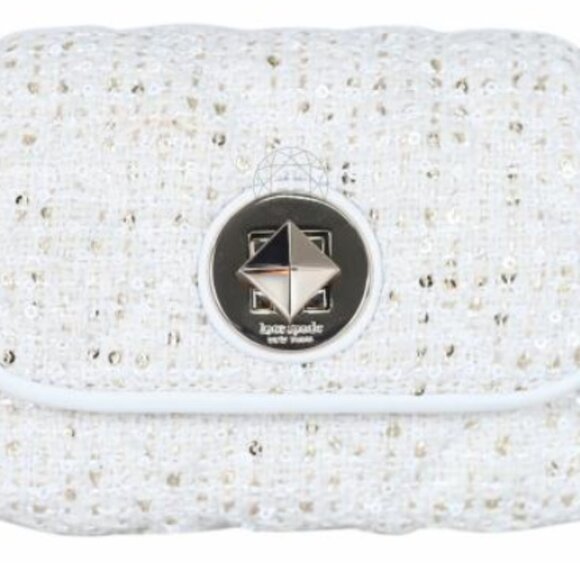 Kate Spade Natalia Sequin Tweed Fabric Micro Bag - Picture 3 of 4